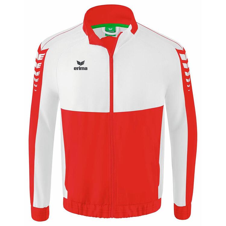 Erima Six Wings Pr?sentationsjacke 1012201 rot/wei? XL