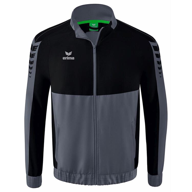 Erima Six Wings Pr?sentationsjacke 1012201 slate grey/schwarz M