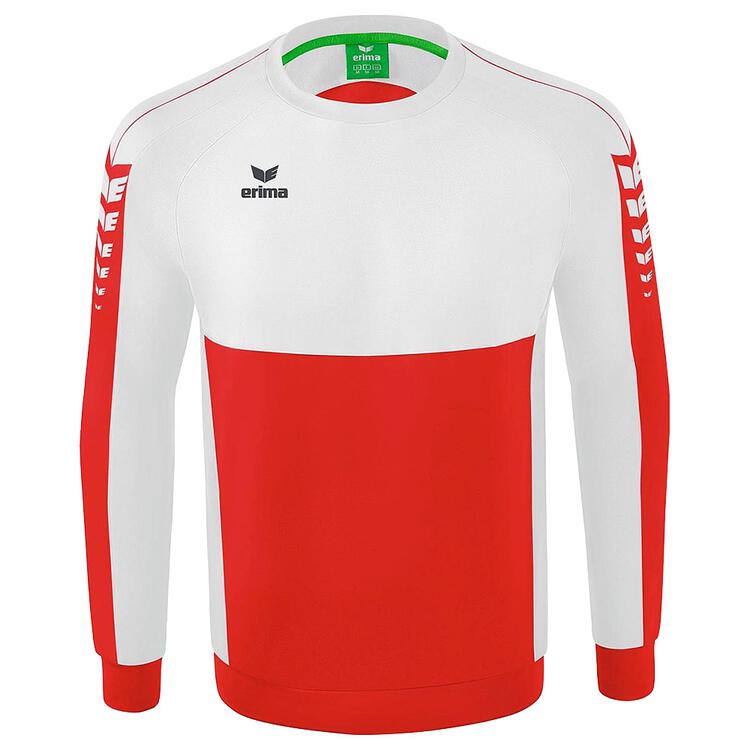 Erima Six Wings Sweatshirt 1072201 rot/wei? 116