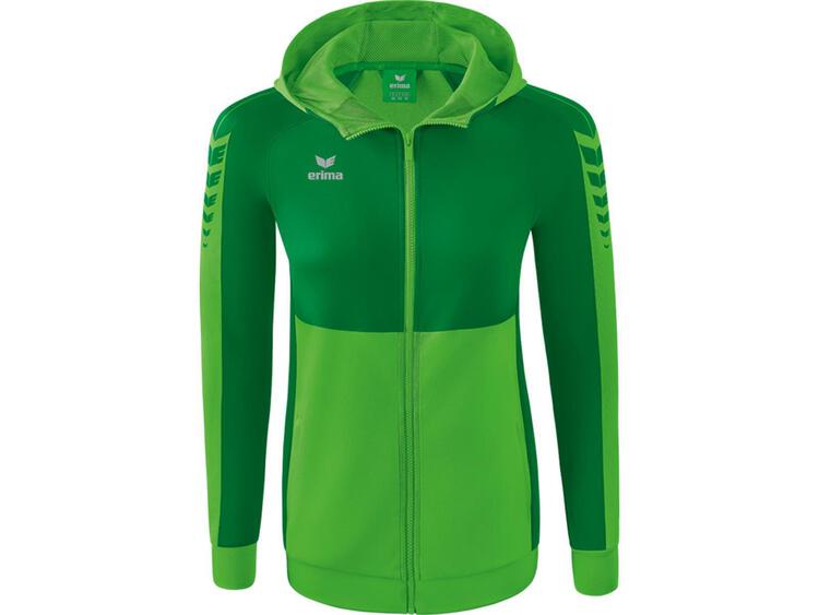 Erima Six Wings Trainingsjacke mit Kapuze 1032219 green/smaragd -...