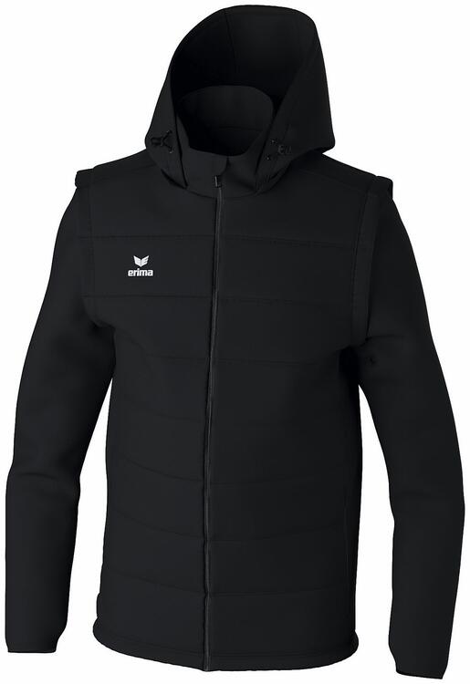 Erima TEAM Jacke mit abnehmbaren ?rmeln 2062401 - schwarz - XXXXL