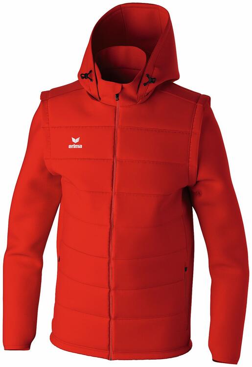 Erima TEAM Jacke mit abnehmbaren ?rmeln 2062403 - rot - S