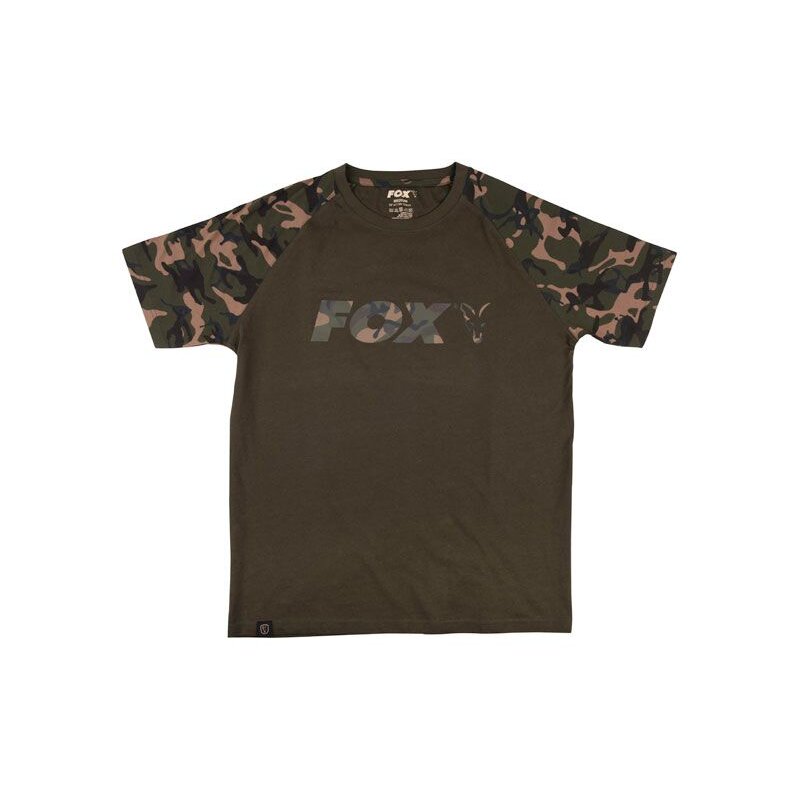 FOX Chest Print T-Shirt XXXL Camo/Khaki FOX Chest Print T-Shirt XXXL Camo/Khaki