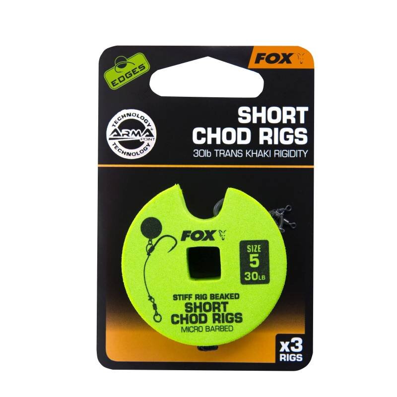 FOX Edges Armapoint Standard Chod Rigs Short Gr.5 13,6kg 3Stk. FOX Edges Armapoint Standard Chod Rigs Short Gr.5 13,6kg 3Stk.