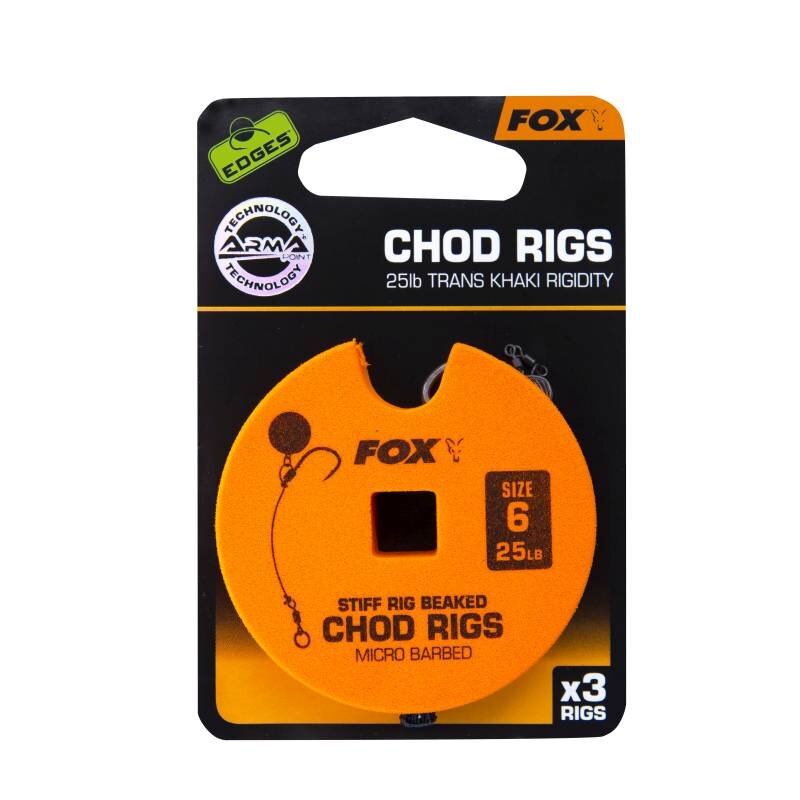 FOX Edges Armapoint Standard Chod Rigs Standard Gr.6 11,3kg 3Stk. FOX Edges Armapoint Standard Chod Rigs Standard Gr.6 11,3kg 3Stk.