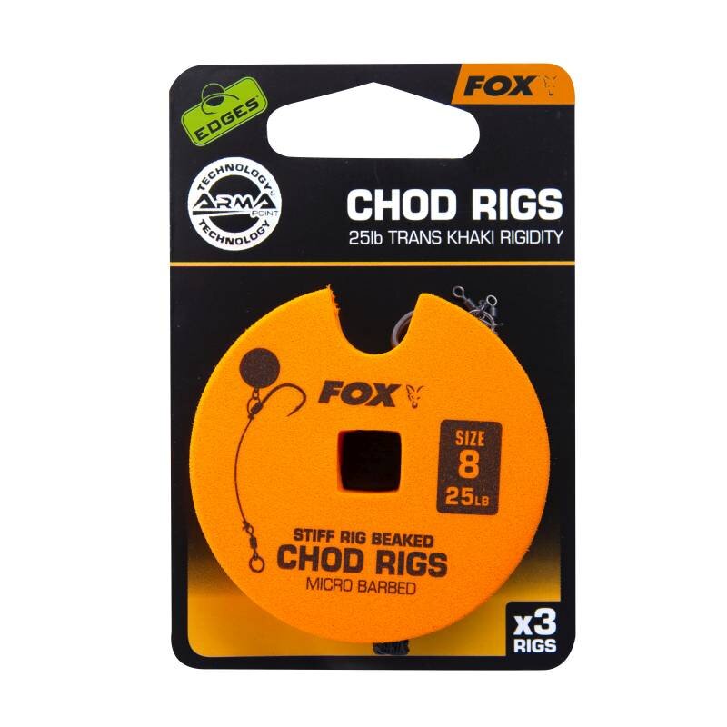 FOX Edges Armapoint Standard Chod Rigs Standard Gr.8 11,3kg 3Stk. FOX Edges Armapoint Standard Chod Rigs Standard Gr.8 11,3kg 3Stk.