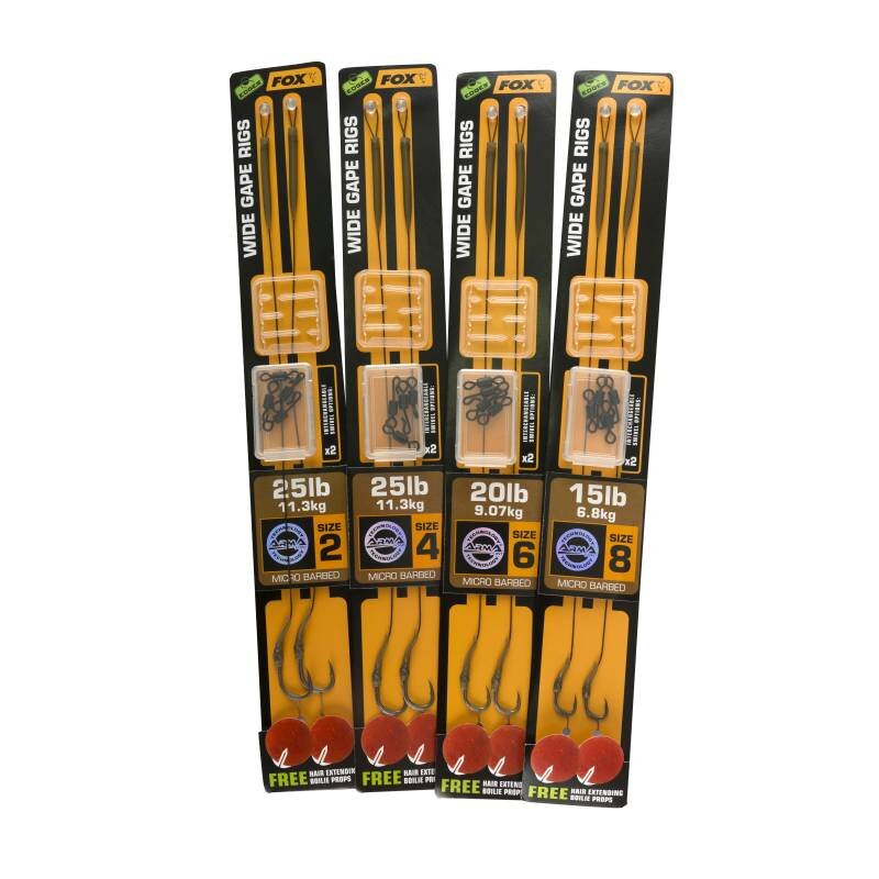 FOX Edges Armapoint Wide Gape Ready Rigs Gr.8 6,8kg Gravelly Brown... FOX Edges Armapoint Wide Gape Ready Rigs Gr.8 6,8kg Gravelly Brown...