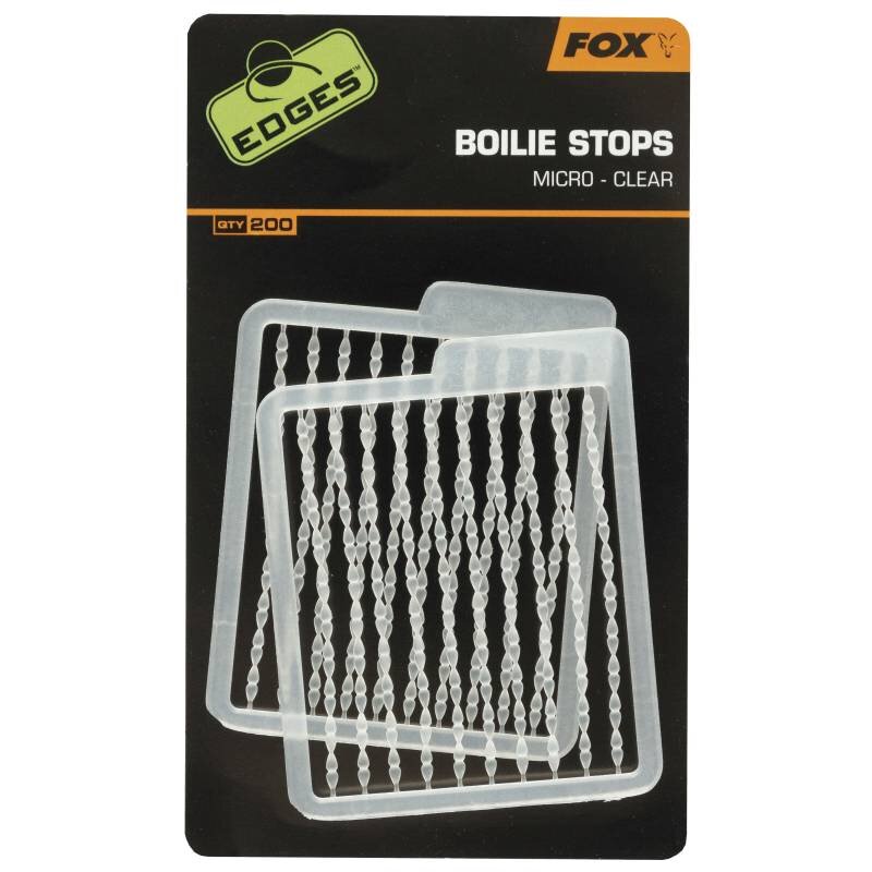 FOX Edges Boilie Stops Micro Clear 200Stk. FOX Edges Boilie Stops Micro Clear 200Stk.