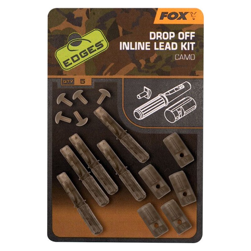 FOX Edges Camo Inline Lead Drop Off Kits 5Stk. FOX Edges Camo Inline Lead Drop Off Kits 5Stk.