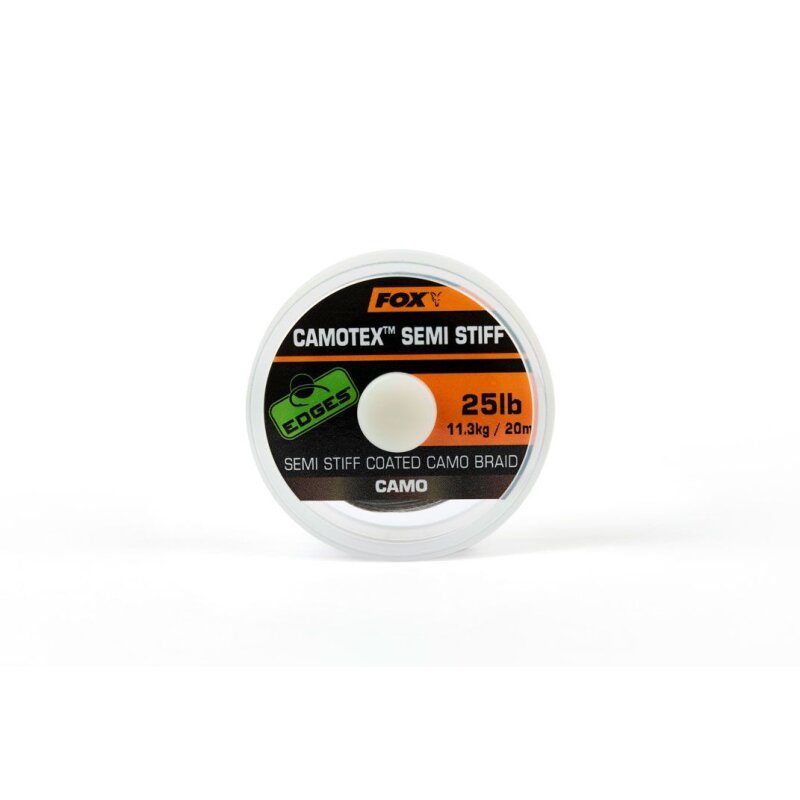 FOX Edges Camotex Semi Stiff 11,3kg 20m Camo (0,85 € pro 1 m) FOX Edges Camotex Semi Stiff 11,3kg 20m Camo (0,85 € pro 1 m)