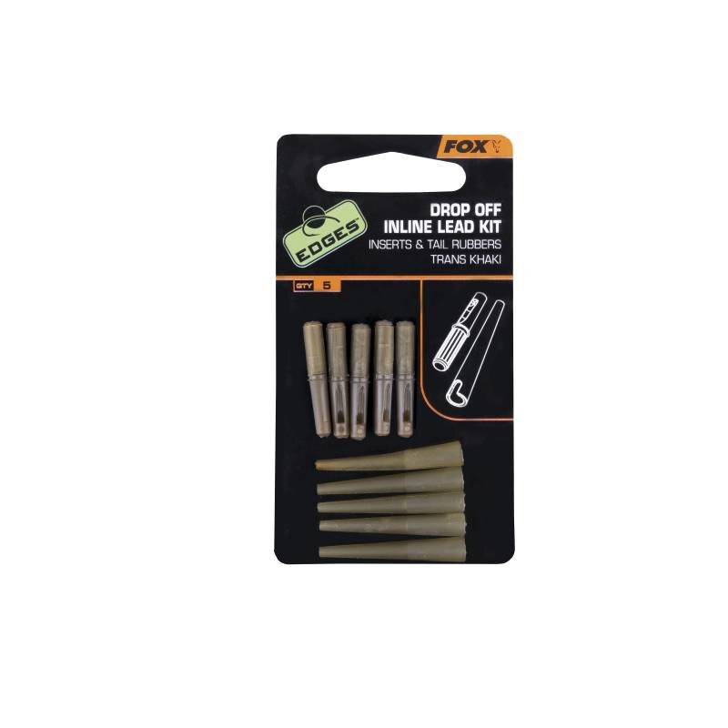 FOX Edges Drop-Off Inline Lead Kit Inserts Tail Rubbers 5Stk. FOX Edges Drop-Off Inline Lead Kit Inserts Tail Rubbers 5Stk.