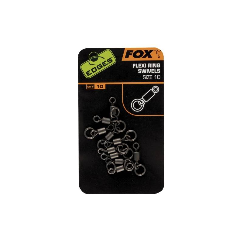 FOX Edges Flexi Ring Swivel Gr.10 10Stk. FOX Edges Flexi Ring Swivel Gr.10 10Stk.
