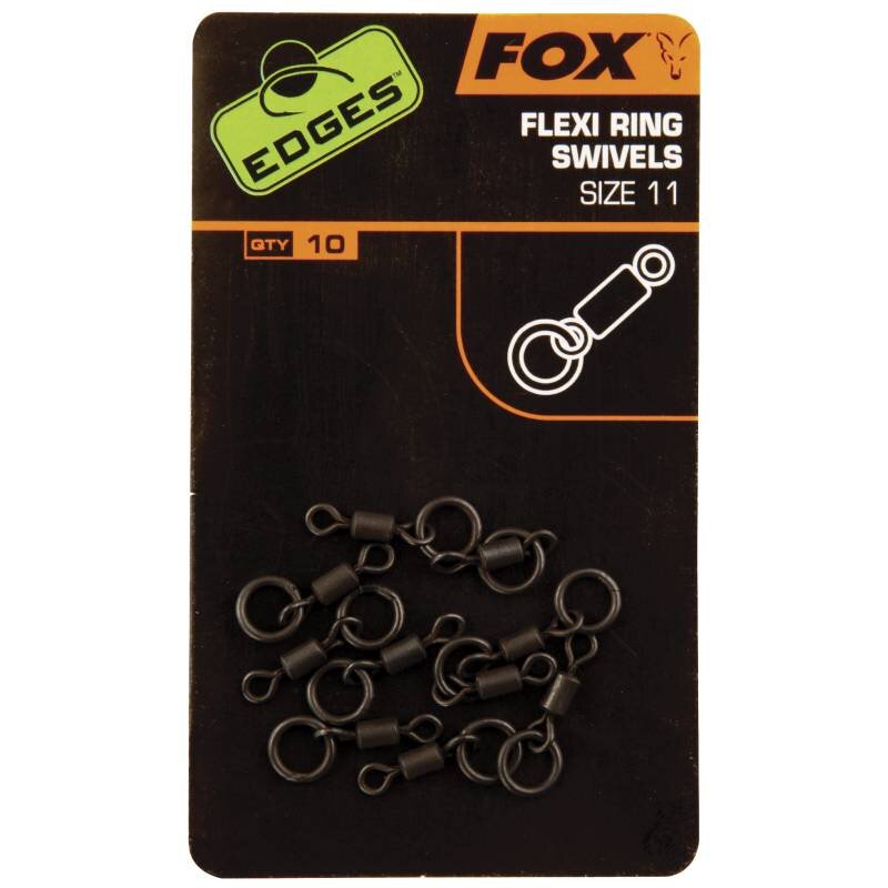 FOX Edges Flexi Ring Swivel Gr.11 10Stk. FOX Edges Flexi Ring Swivel Gr.11 10Stk.