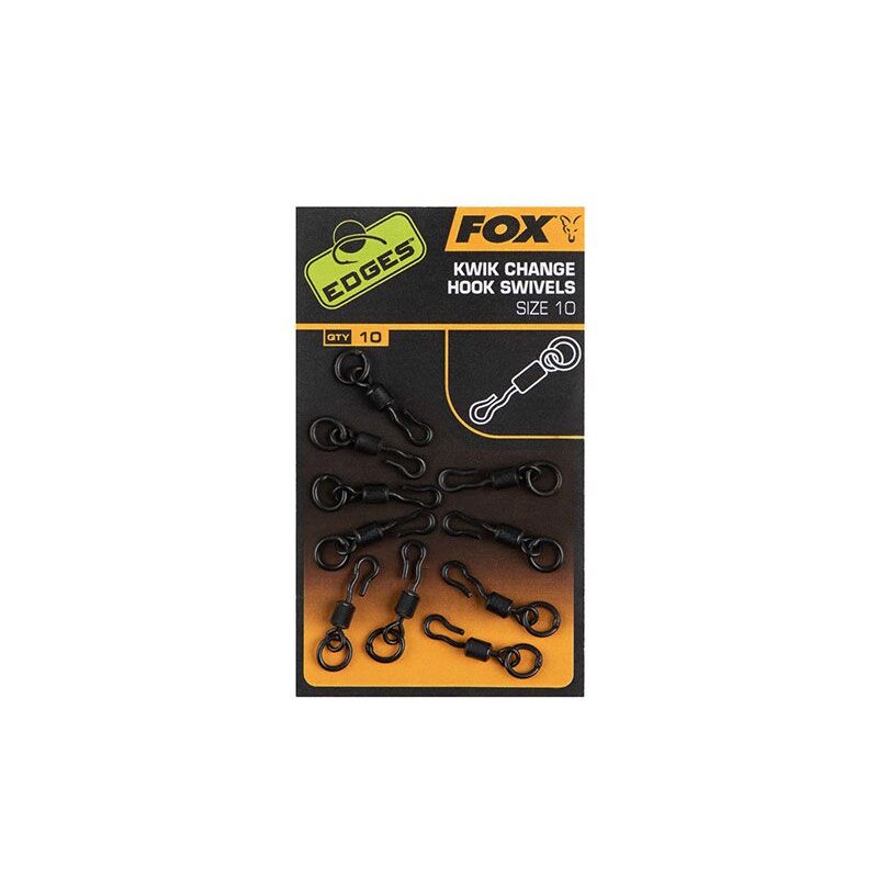 FOX Edges Kwik Change Hook Swivels Gr.10 10Stk.