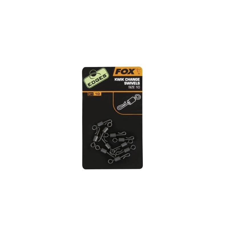 FOX Edges Kwik Change Swivels Gr.10 10Stk. FOX Edges Kwik Change Swivels Gr.10 10Stk.