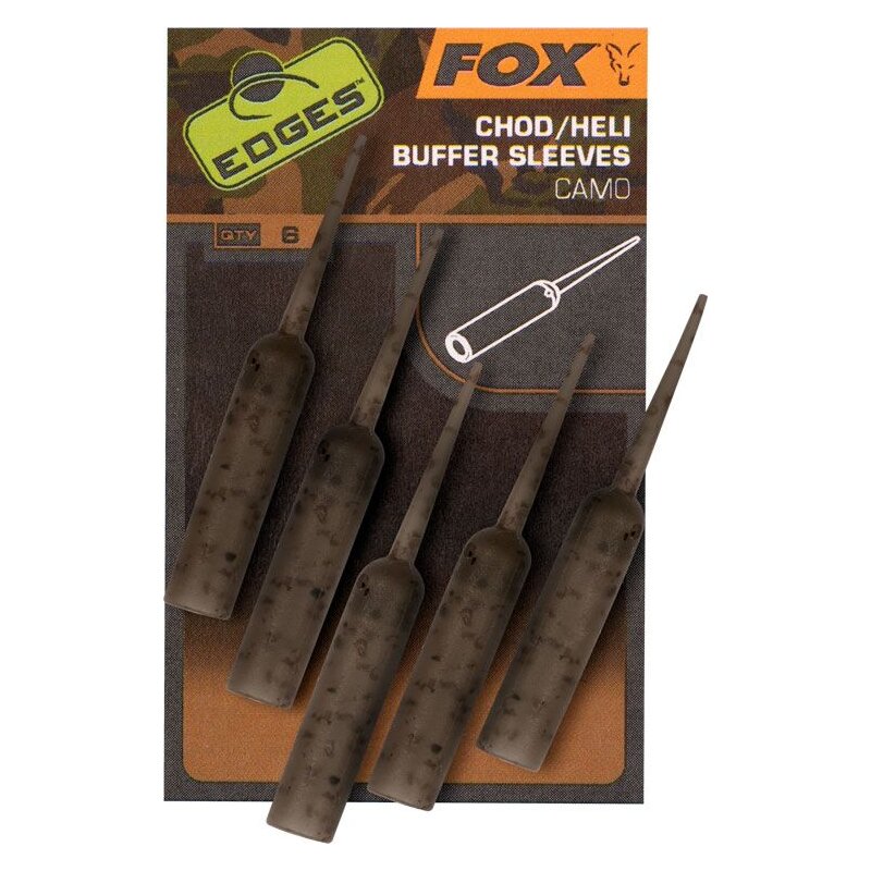 FOX Edges Naked Chod/Heli Buffer Sleeves Camo 6Stk. FOX Edges Naked Chod/Heli Buffer Sleeves Camo 6Stk.