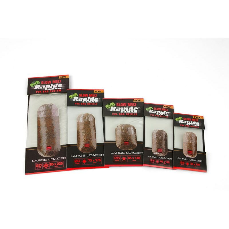 FOX Edges Rapide Small Loader PVA Bag Refills Slow Melt 60x130mm... FOX Edges Rapide Small Loader PVA Bag Refills Slow Melt 60x130mm...