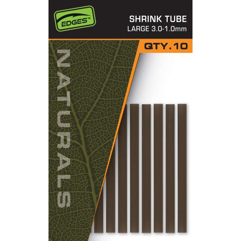 FOX Edges Shrink Tube Large 3-1mm Naturals Green 10Stk. FOX Edges Shrink Tube Large 3-1mm Naturals Green 10Stk.