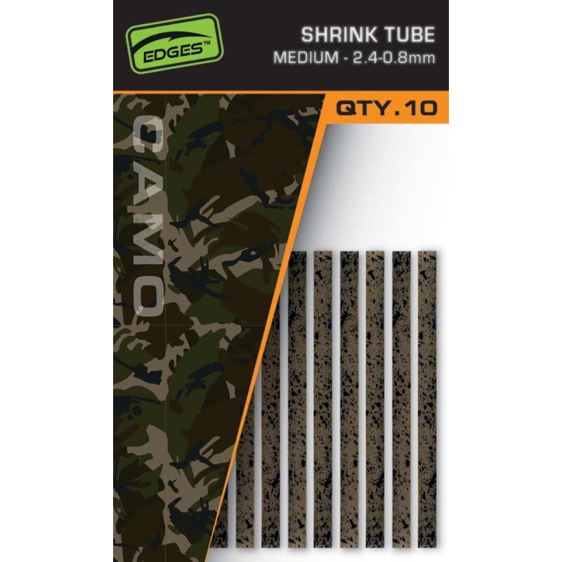 FOX Edges Shrink Tube Medium 2,4-0,8mm Camo 10 Stk. FOX Edges Shrink Tube Medium 2,4-0,8mm Camo 10 Stk.