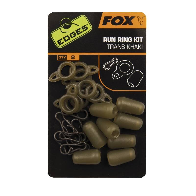 FOX Edges Standard Run Ring Kit Trans Khaki 8Stk. FOX Edges Standard Run Ring Kit Trans Khaki 8Stk.