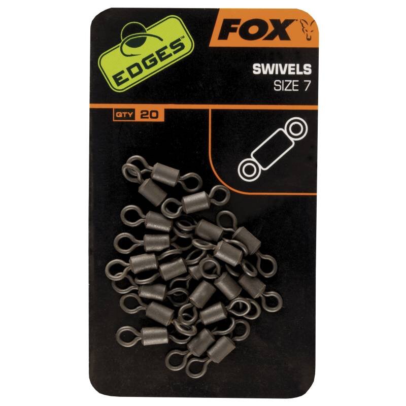 FOX Edges Swivels Standard Gr.7 20Stk. FOX Edges Swivels Standard Gr.7 20Stk.