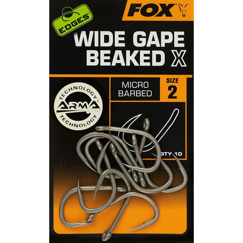 FOX Edges Wide Gape Beaked X Gr.2 10Stk. FOX Edges Wide Gape Beaked X Gr.2 10Stk.