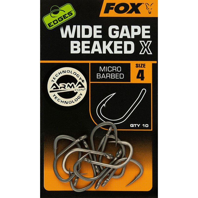 FOX Edges Wide Gape Beaked X Gr.4 10Stk. FOX Edges Wide Gape Beaked X Gr.4 10Stk.