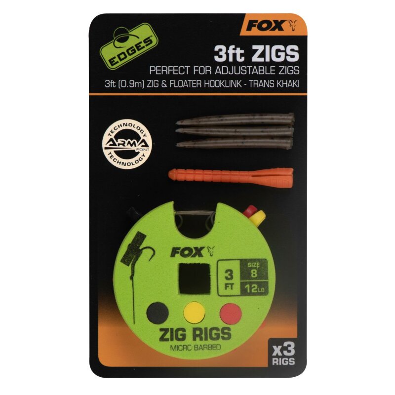 FOX Edges Zig Rig Gr.8 91cm 5,44kg 3Stk. FOX Edges Zig Rig Gr.8 91cm 5,44kg 3Stk.