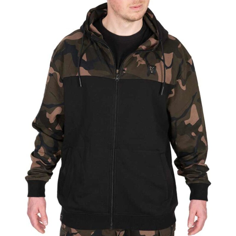 FOX LW Split Zip Hoody M Black/Camo