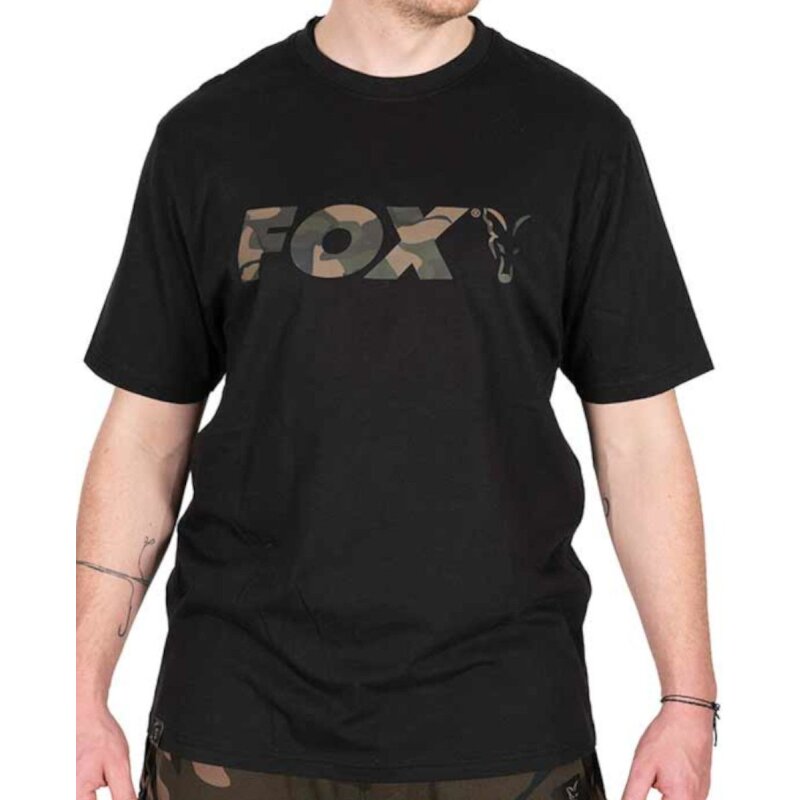 FOX Logo T-Shirt XXXL Black/Camo FOX Logo T-Shirt XXXL Black/Camo