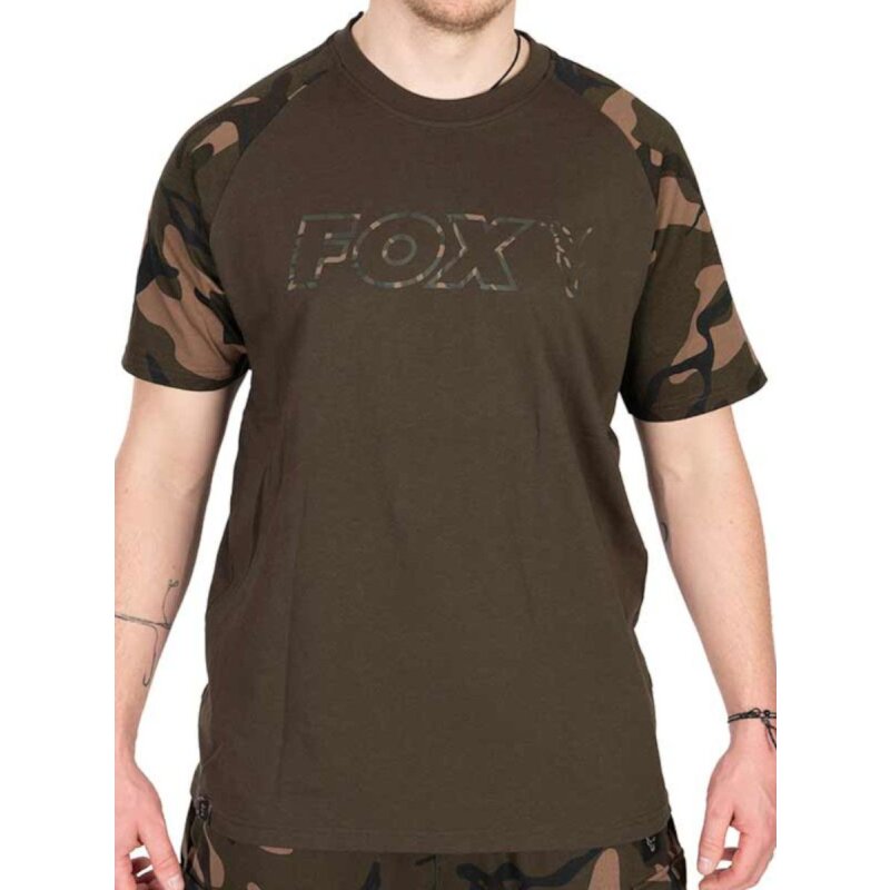 FOX Outline T-Shirt M Khaki/Camo FOX Outline T-Shirt M Khaki/Camo