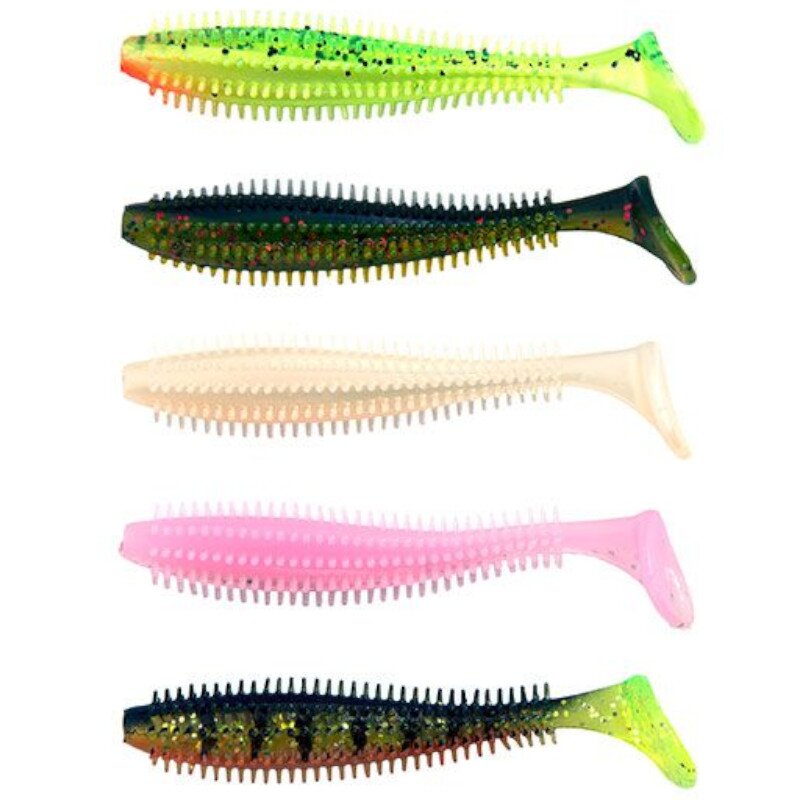 FOX RAGE Spikey Shad 12cm Ultra UV Mix Colours II 5Stk. FOX RAGE Spikey Shad 12cm Ultra UV Mix Colours II 5Stk.