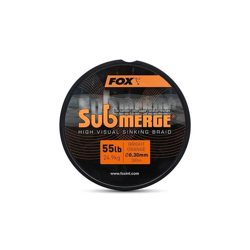 FOX Submerge Sinking Braid 0,3mm 24,9kg 300m Orange (0,14 € pro 1 m)
