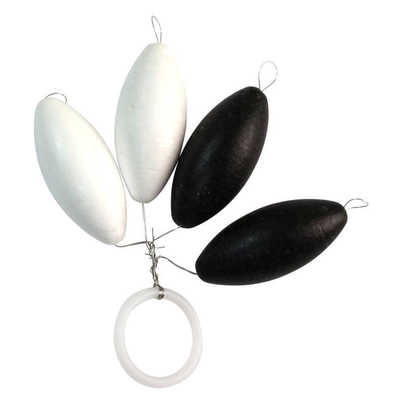FTMAX FTM NG Trout Piloten Oval 12mm Schwarz Weiß 2+2Stk. FTMAX FTM NG Trout Piloten Oval 12mm Schwarz Weiß 2+2Stk.