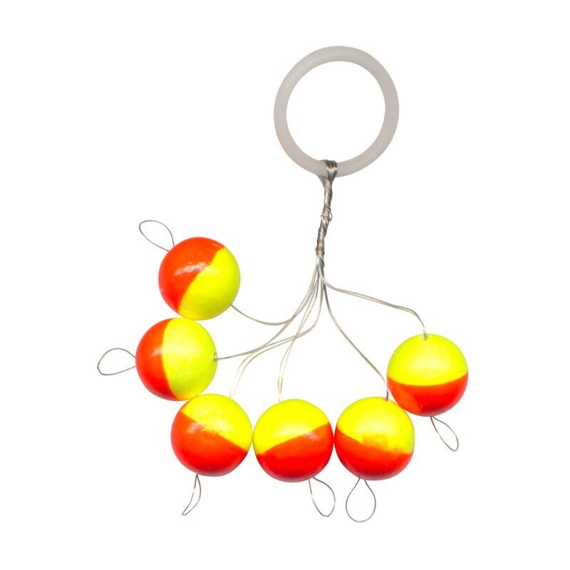 FTMAX FTM NG Trout Piloten Rund 10mm Rot/Gelb 6Stk. FTMAX FTM NG Trout Piloten Rund 10mm Rot/Gelb 6Stk.