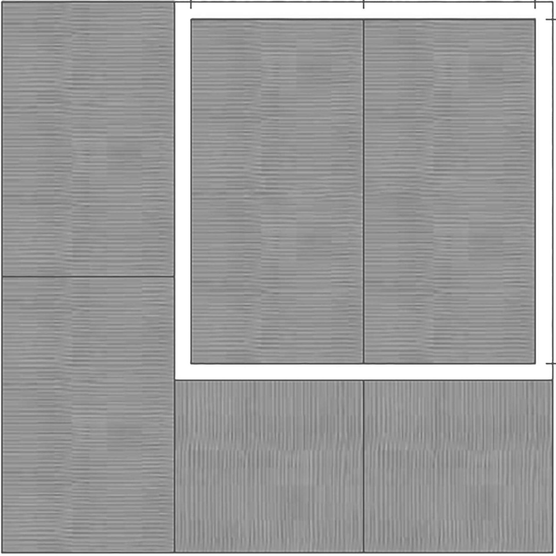 Fallschutz-Mattensatz für Motorikzentrum 220 "SL Ecke", Steingrau Fallschutz-Mattensatz für Motorikzentrum 220 "SL Ecke", Steingrau