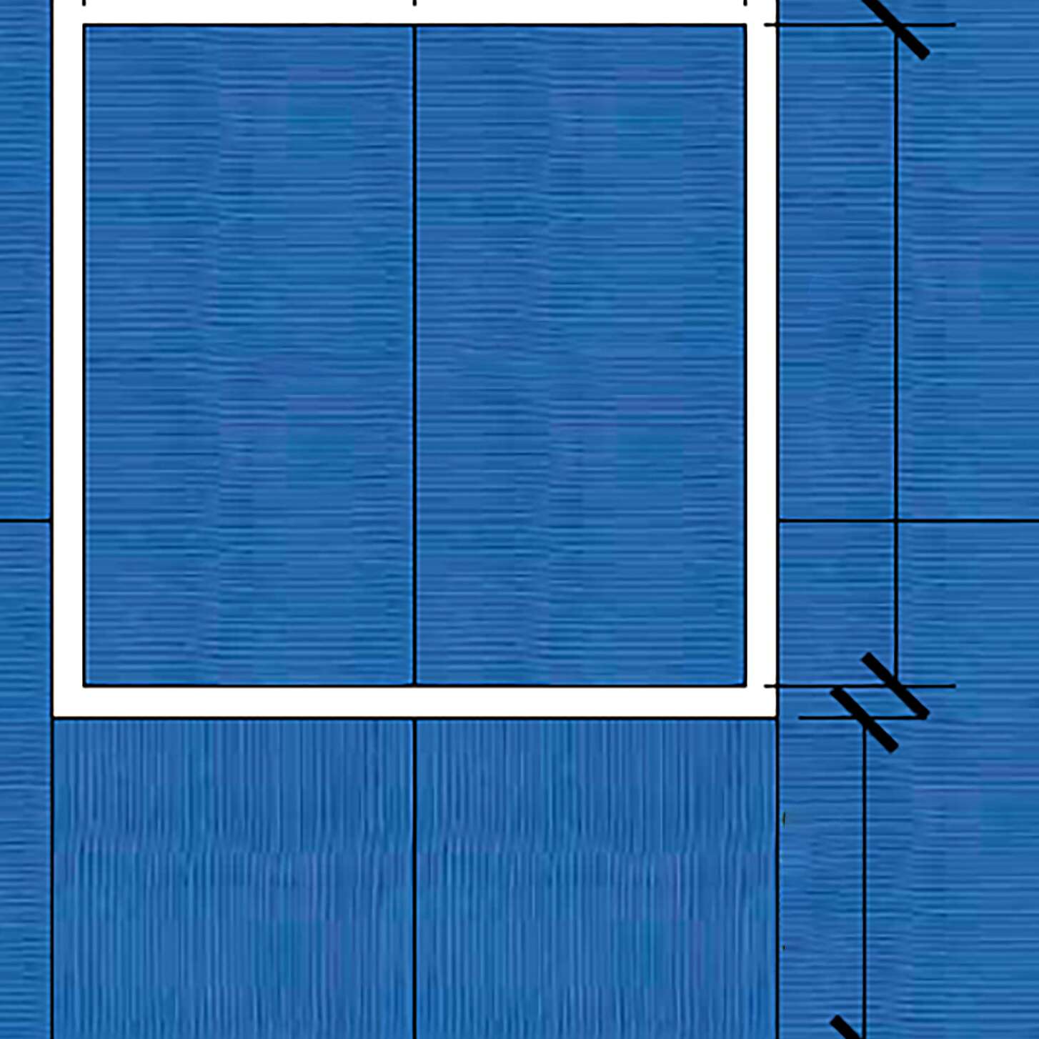 Fallschutz-Mattensatz für Motorikzentrum 220 "SL Wand", Saphirblau Fallschutz-Mattensatz für Motorikzentrum 220 "SL Wand", Saphirblau