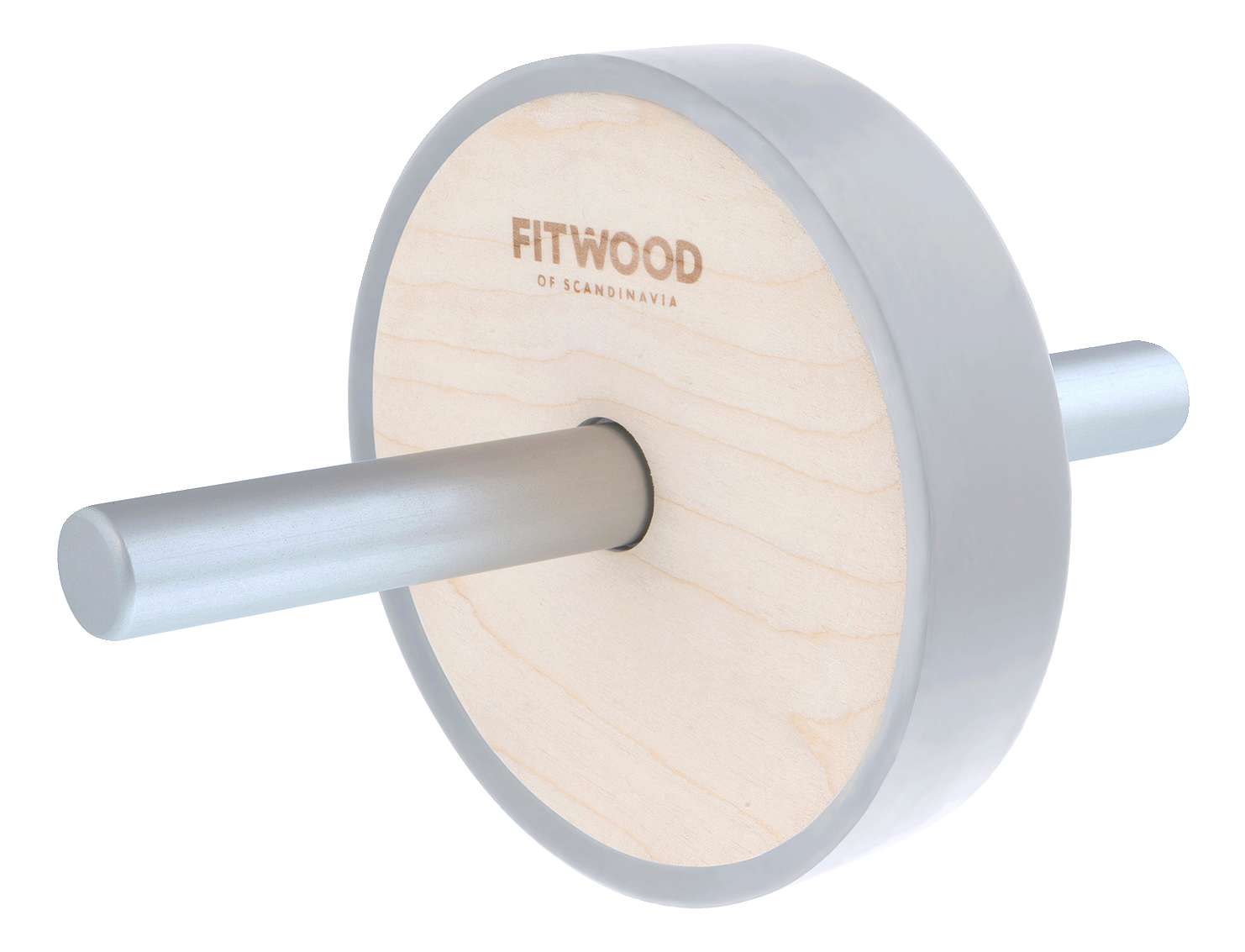 Fitwood Bauchtrainer "Ab Wheel Kivi", Holz natur/Silber von Fitwood