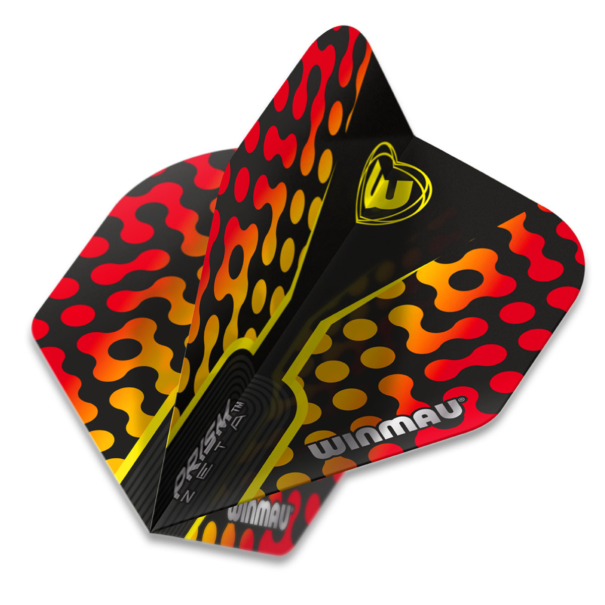 Flights Winmau Prism Zeta Black, Yellow & Red - 6915.308 Flights Winmau Prism Zeta Black, Yellow & Red - 6915.308