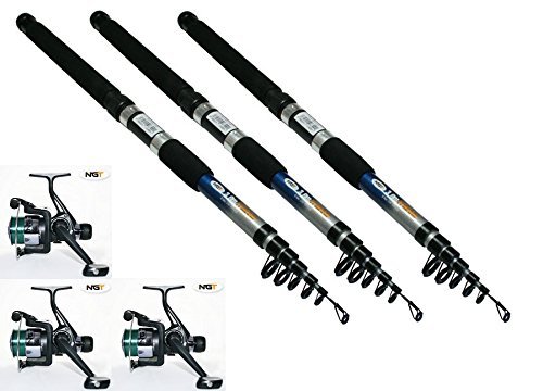 Forellenset Aalset Angelset Forelle 3 x Rute 2,40m 3 x Rolle 3 x Schnur Forelle Aal Brassen Forellenset Aalset Angelset Forelle 3 x Rute 2,40m 3 x Rolle 3 x Schnur Forelle Aal Brassen von NGT