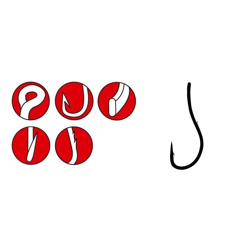 GAMAKATSU Hook LS-3113R Gr.1 Rot 8Stk. GAMAKATSU Hook LS-3113R Gr.1 Rot 8Stk.
