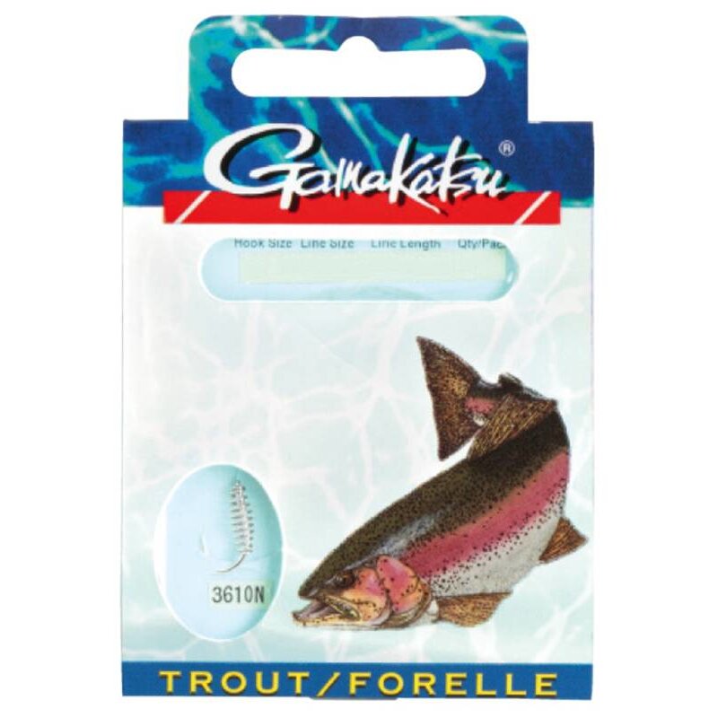 GAMAKATSU Hook BKD-3610N Forelle Spiral 100cm Gr.10... (3,30 € pro 1 m)