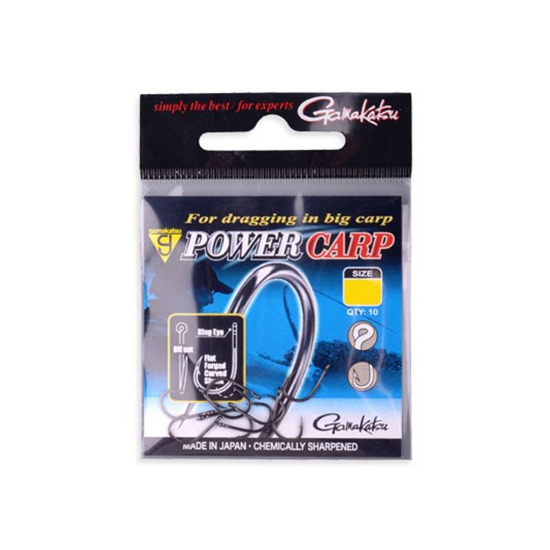 GAMAKATSU Hook Power Karpfen Ring Eye NSB Gr.12 Schwarz 10Stk. GAMAKATSU Hook Power Karpfen Ring Eye NSB Gr.12 Schwarz 10Stk.