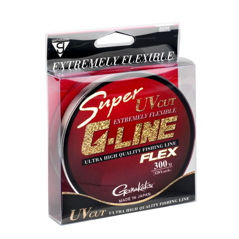 GAMAKATSU Super G-Line Flex 0,26mm 6,05kg 300m Transparent (0,04 € pro 1 m)