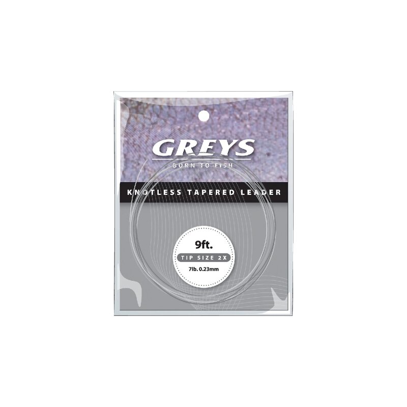 GREY Greylon Knotless Tapered Leaders 0,13mm 1,3kg 2,7m... (1,63 € pro 1 m)