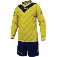 Givova Fußball Set Torwarttrikot mit Short Kit Sanchez gelb/navy von Givova