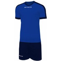 Givova Kit Revolution Fußball Trikot mit Shorts blau navy Givova Kit Revolution Fußball Trikot mit Shorts blau navy von Givova