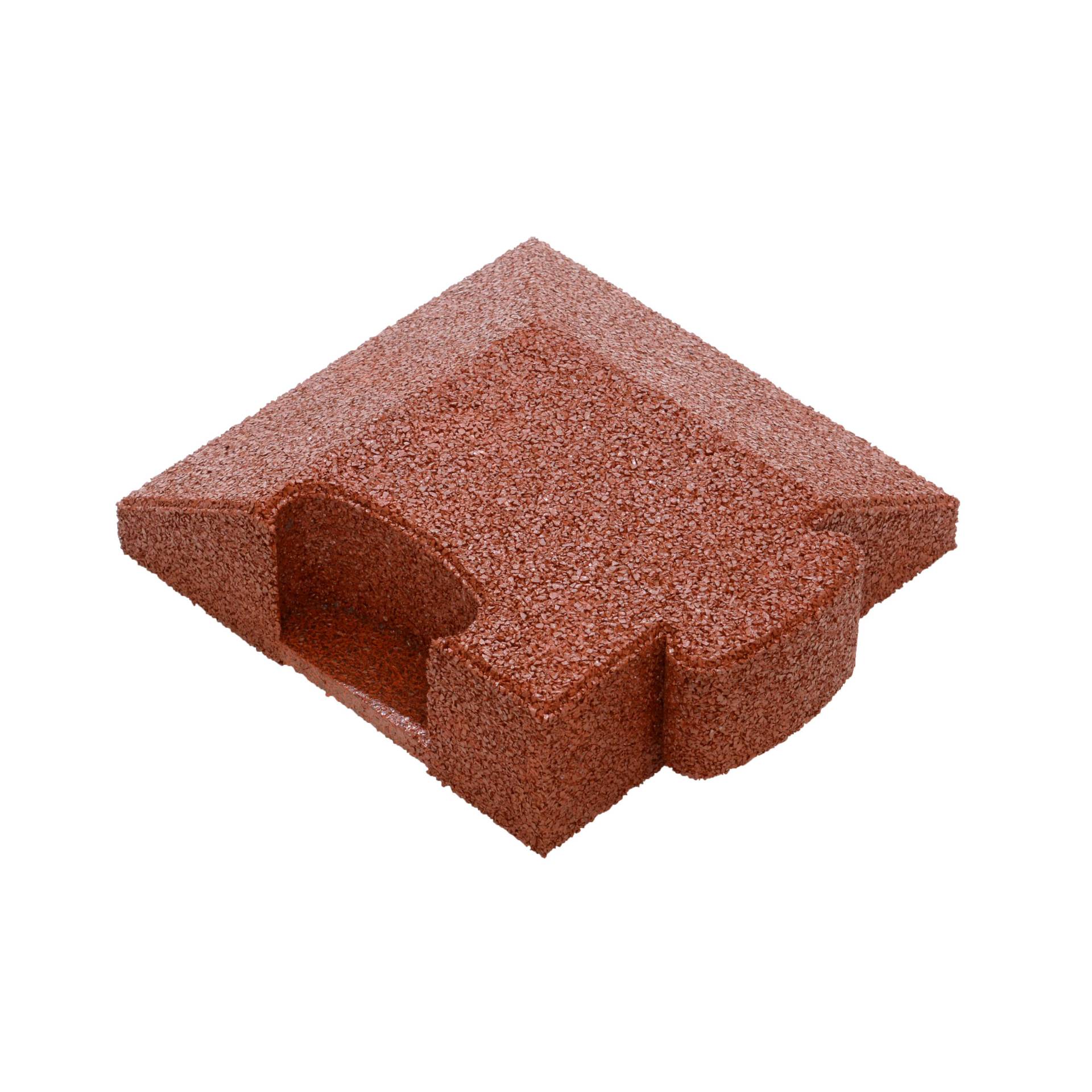 Gum-Tech Eckstück "Abgeschrägt" für Fallschutzplatten, Rot, 8 cm Gum-Tech Eckstück "Abgeschrägt" für Fallschutzplatten, Rot, 8 cm von Gum-Tech