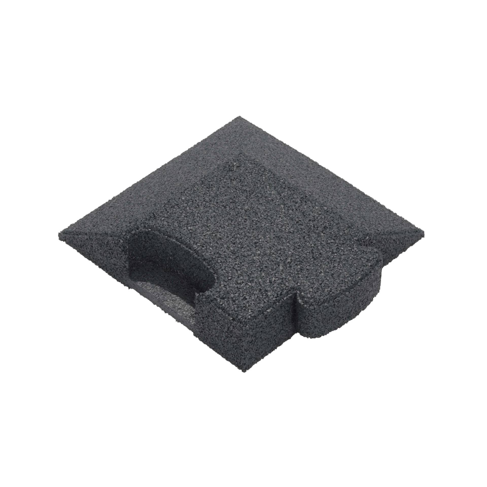 Gum-Tech Eckstück "Abgeschrägt" für Fallschutzplatten, Schwarz, 6 cm Gum-Tech Eckstück "Abgeschrägt" für Fallschutzplatten, Schwarz, 6 cm von Gum-Tech