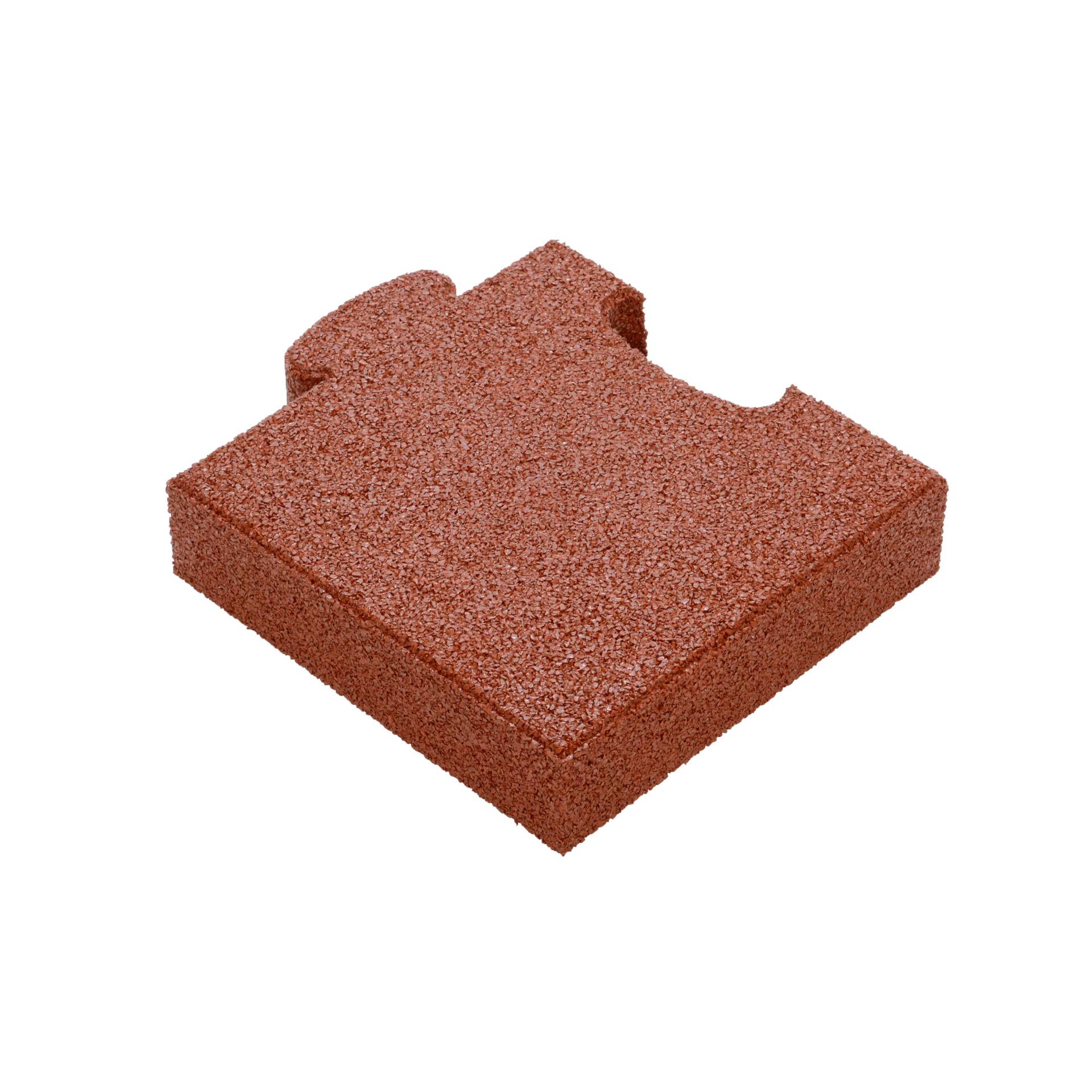 Gum-Tech Eckstück "Gerade" für Fallschutzplatten, 25x25 cm, Rot, 6 cm Gum-Tech Eckstück "Gerade" für Fallschutzplatten, 25x25 cm, Rot, 6 cm von Gum-Tech